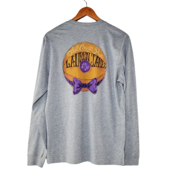TCU Long Sleeve Tee in Heather Gray by Lauren James.New!!! Small - Picture 2 of 6